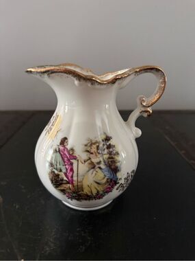 ARDCO Fine Quality Dallas Japan Mini Pitcher Victorian Couple